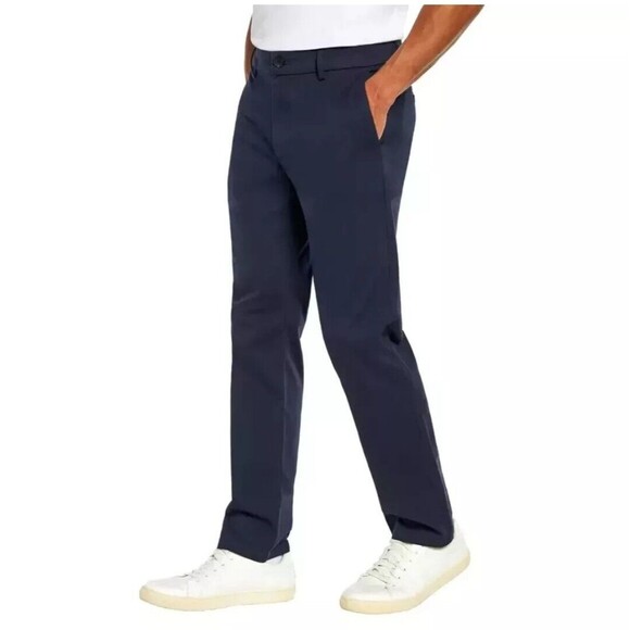 Banana Republic Men’s Cotton Chino Pant 38x34 Blue Slim Straight Fit Stretch NWT - Picture 1 of 7